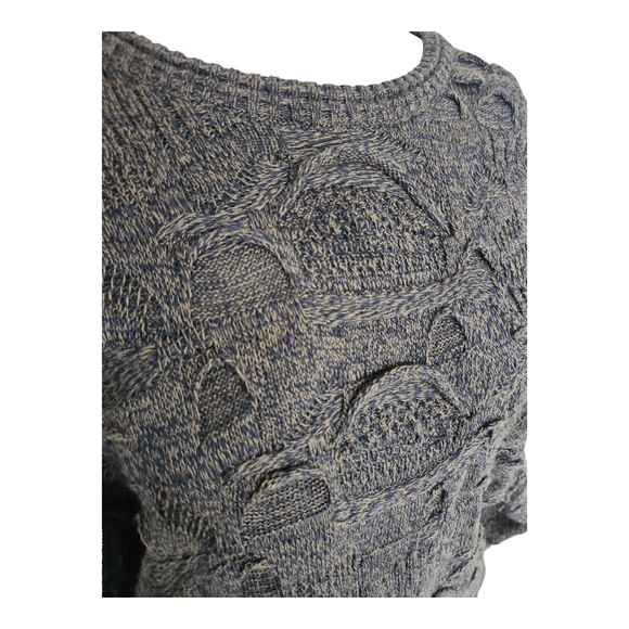 Vintage Florence Tricot 3D Coogi‑Style Sweater – Size M Cotton‑Blend - Picture 9 of 11